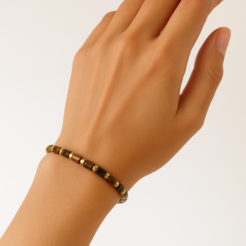 Pulsera elástica - Ojo de tigre (PPNOT-078)