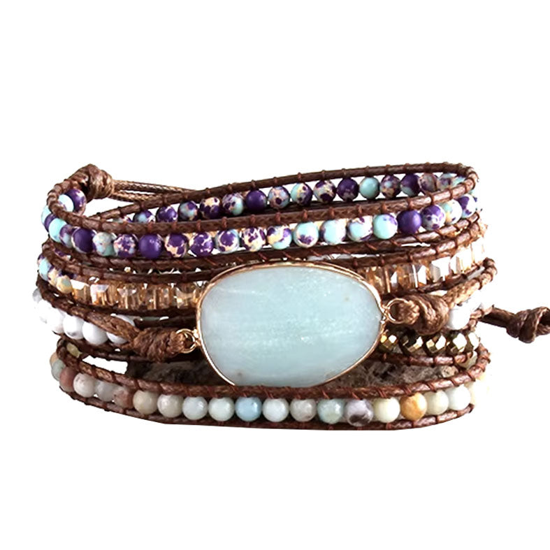 Pulsera Enrrollable Piedra - Cuarzo Craquelado (PECC1122)