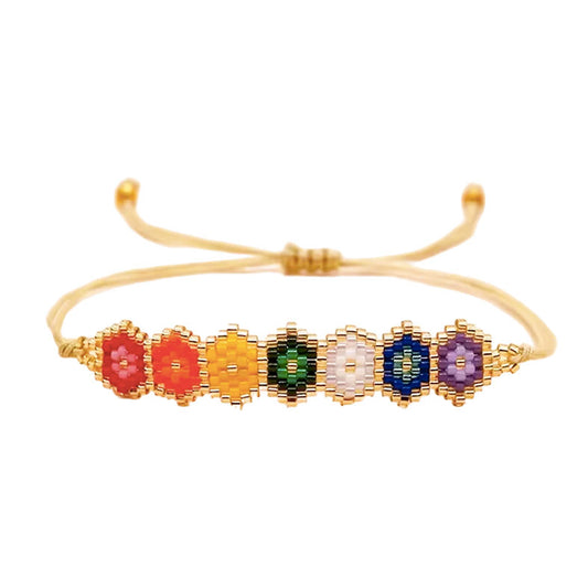 Pulsera Miyuki - Ojos Turcos Colores (PMOJC1061)