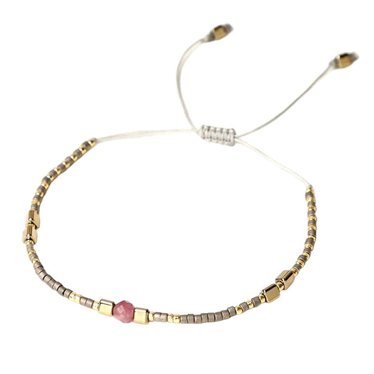 Pulsera Miyuki - Piedra Cuarzo (PMPAG1034)
