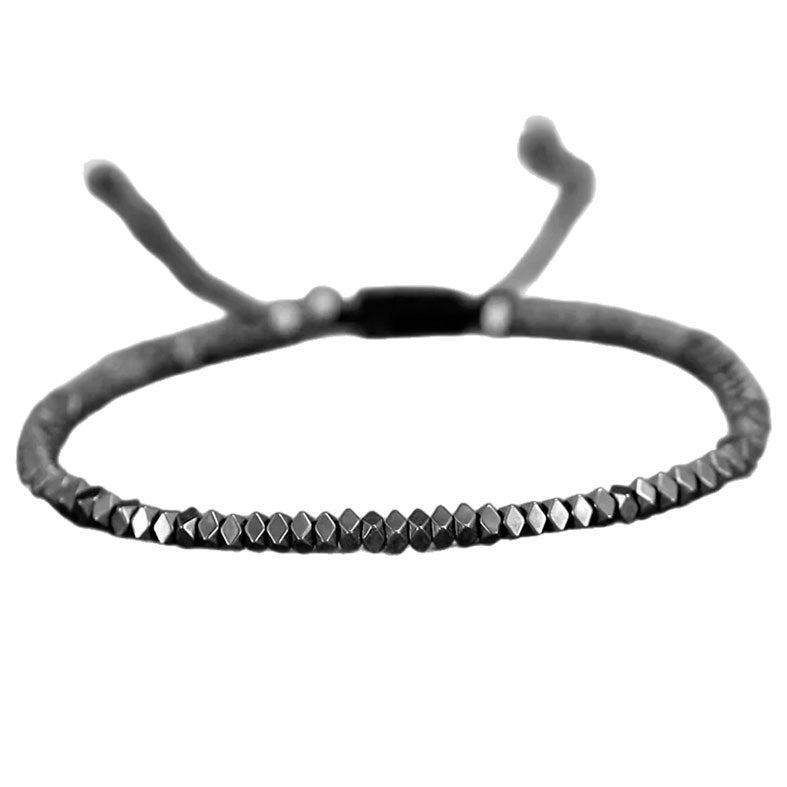 Pulsera Piedra - Hematita Negro (PUPHENE1031)
