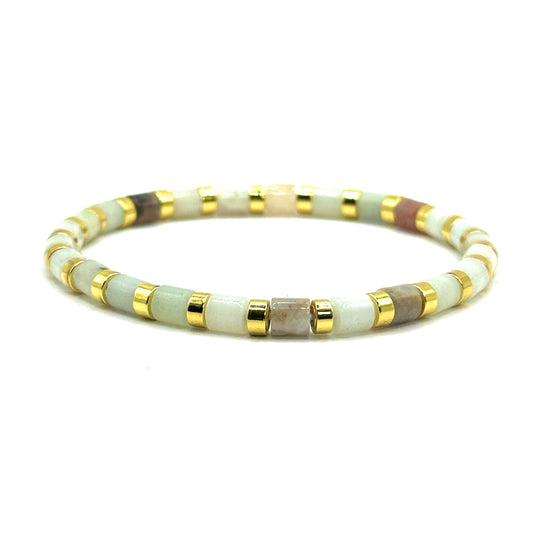 Pulsera elástica - Amazonita (PPNAT-032)