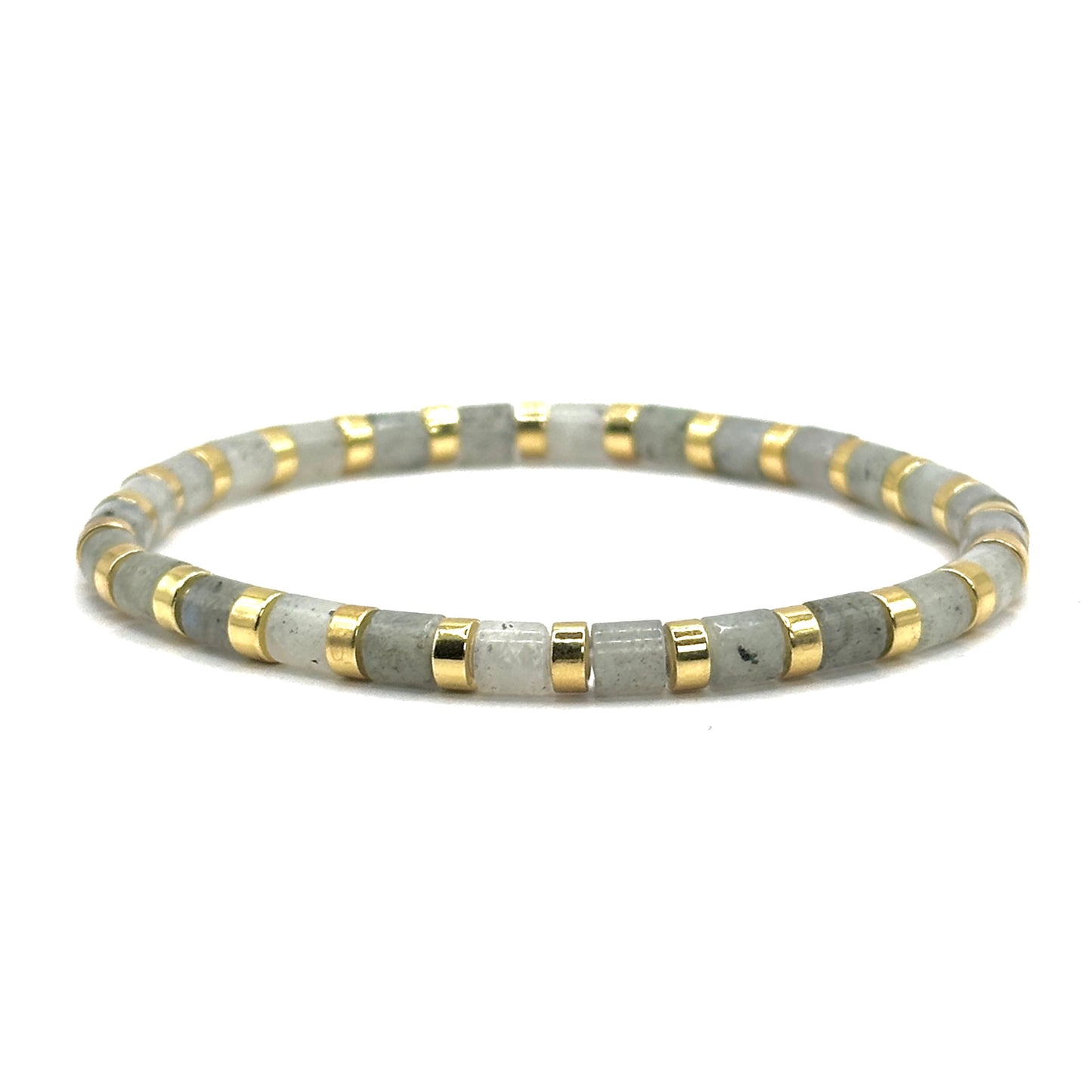 Pulsera elástica - Labradorita (PPNAT-020)