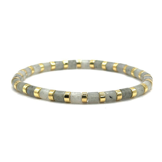 Pulsera elástica - Labradorita (PPNAT-020)