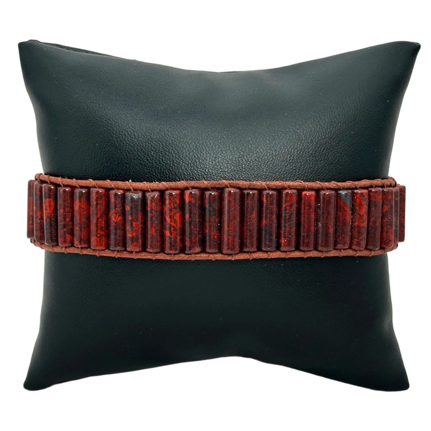 Pulsera de broche - Jaspe (PCAB-006B)