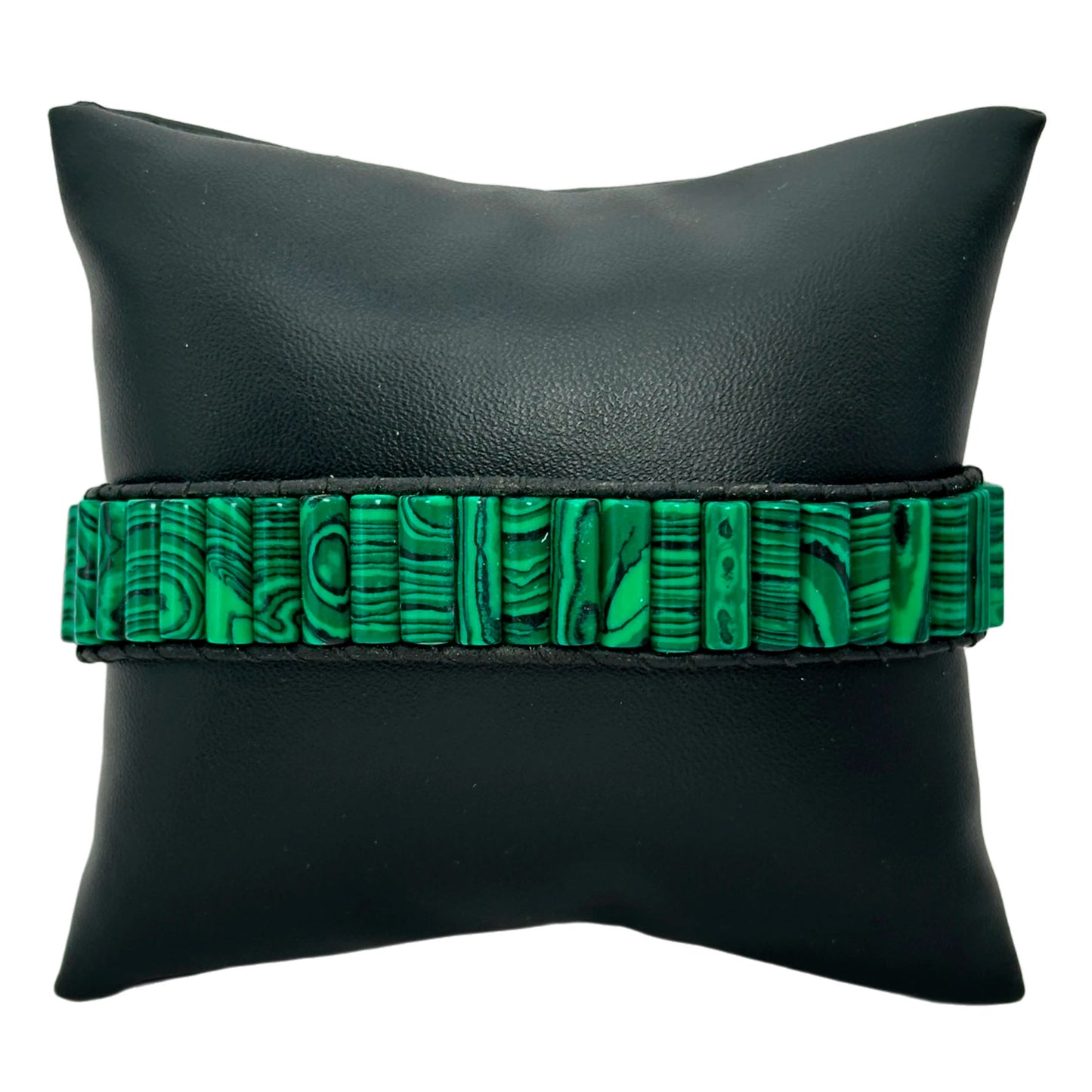 Pulsera de broche - Malaquita (PCAB-008)