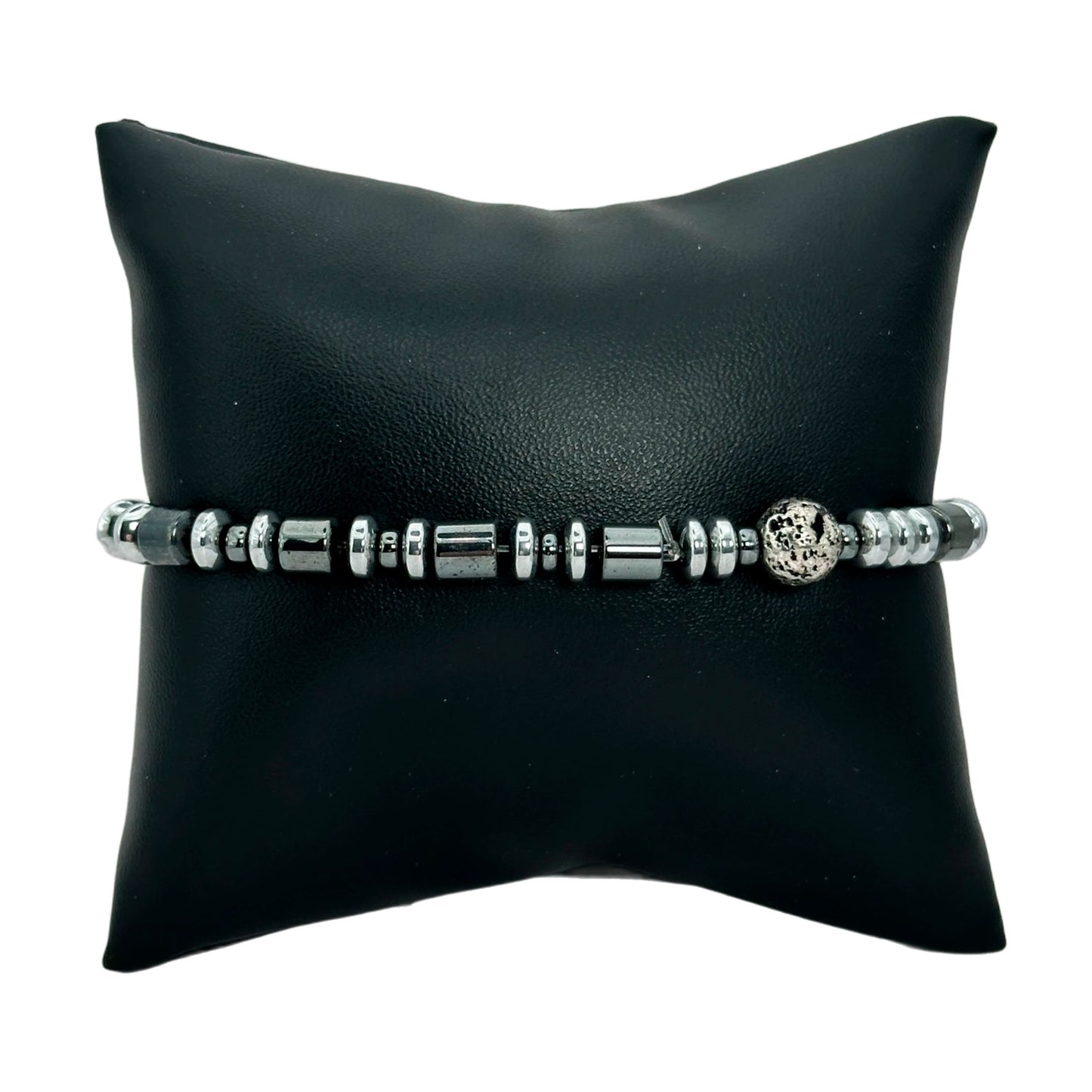 Pulsera elástico - Hematita (PCAB-082)