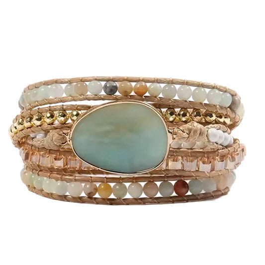 Pulsera Enrrollable Piedra - Amazonita (PEAM1146)
