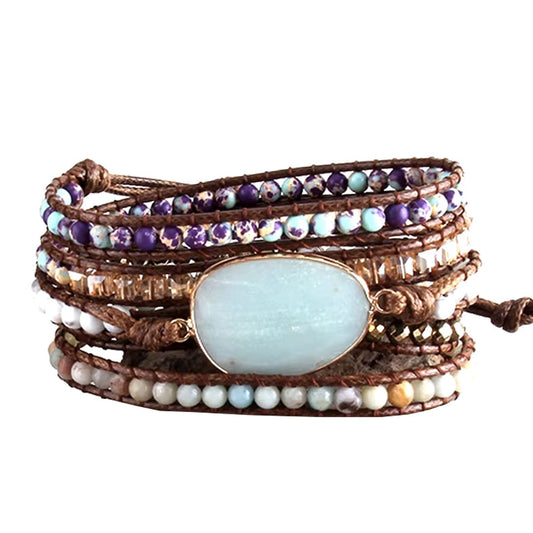 Pulsera Enrrollable Piedra - Cuarzo Craquelado (PECC1122)