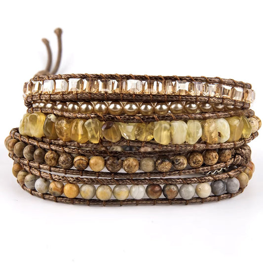 Pulsera Enrrollable Piedra - Citrino (PECI1120)