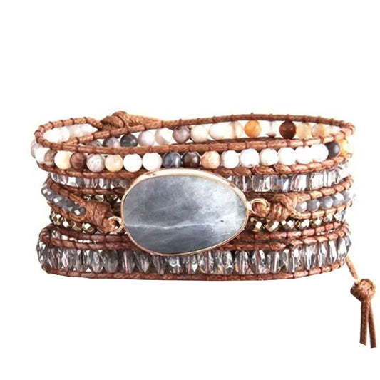 Pulsera Enrrollable Piedra - Labradorita (PELA1117)