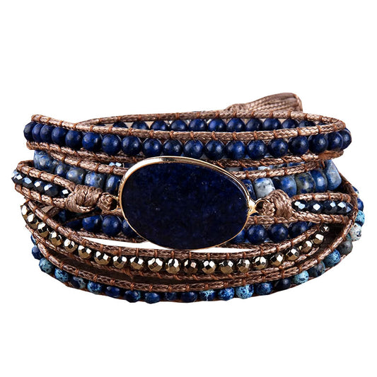 Pulsera Enrrollable Piedra - Lapizlazuli (PELA1137)