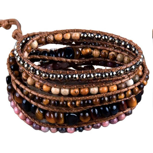 Pulsera Enrrollable Piedra - Ojo de Tigre (PEOT1109)