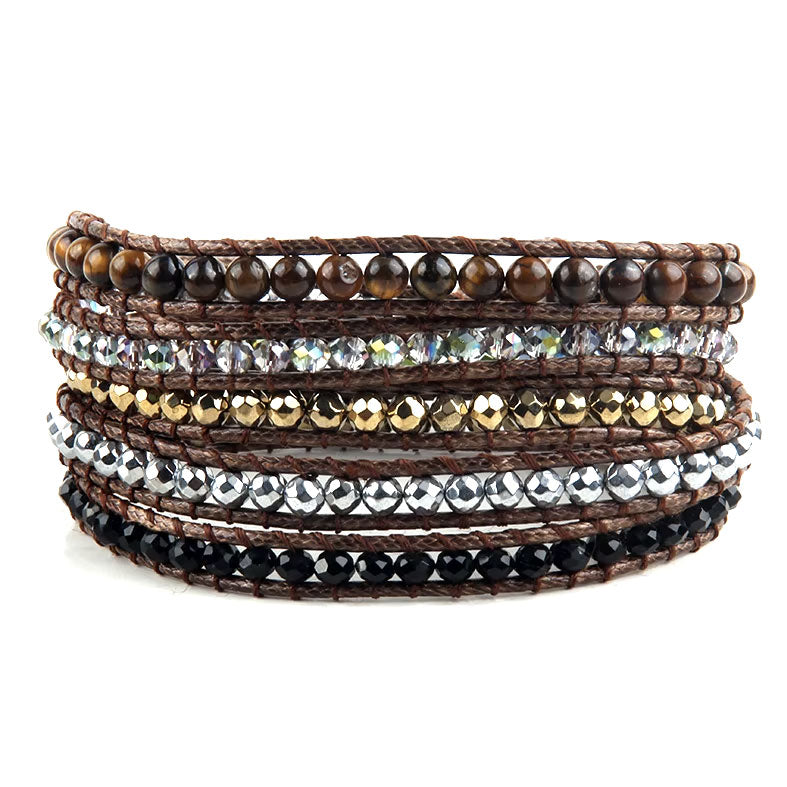 Pulsera Enrrollable Piedra - Ojo de Tigre (PEOT1128)
