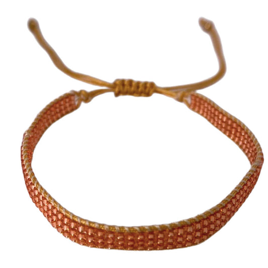 Pulsera Miyuki - 3 Líneas Oro Rosa (PM3LORB1009)