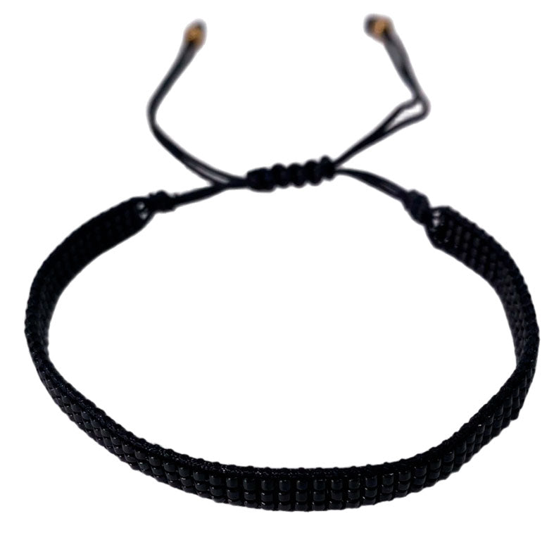 Pulsera Miyuki - 3 Líneas Negro (PM3NE1014)