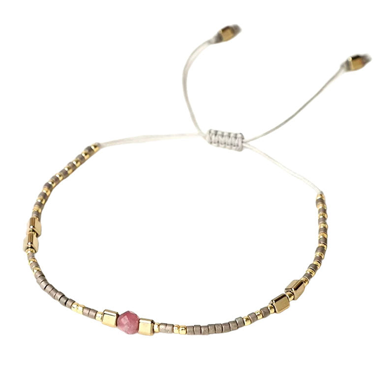 Pulsera Miyuki - Piedra Cuarzo (PMPAG1034)