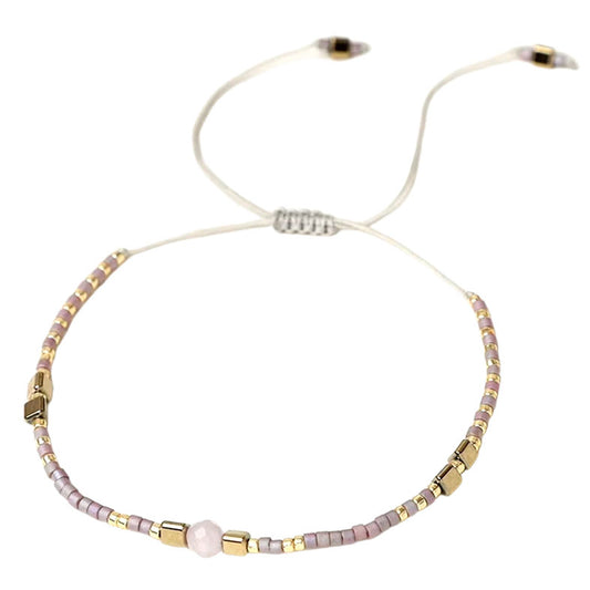 Pulsera Miyuki - Piedra Cuarzo (PMPC1029)